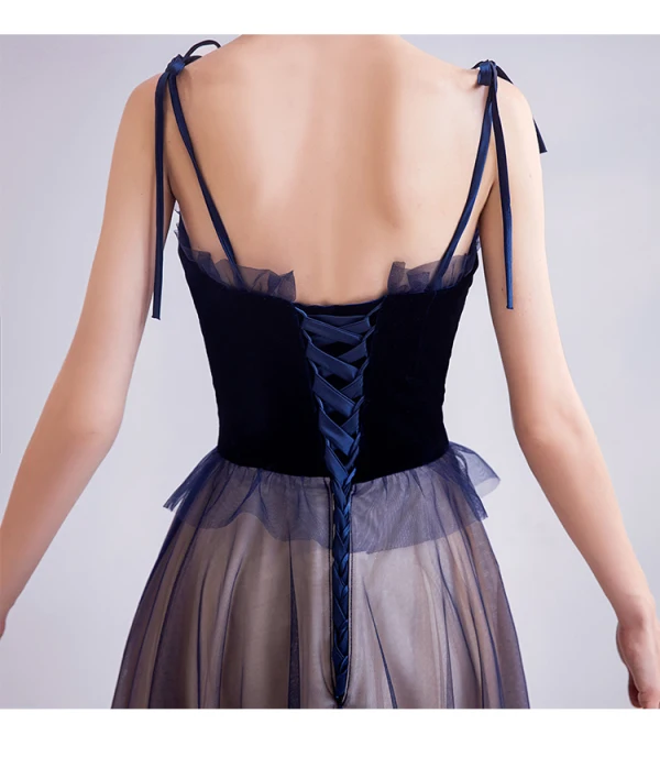 Classy Dark Green Prom Dresses 2020 A-Line / Princess Spaghetti Straps Pearl Rhinestone Lace Flower Sleeveless Backless Floor-Length / Long Formal Dresses