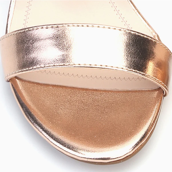 Simple Argenté Désinvolte Sandales Femme 2020 Bride Cheville 9 cm Talons Épais Peep Toes / Bout Ouvert Sandales