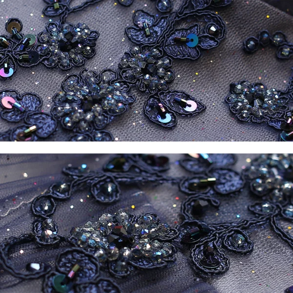 Edles Farbverlauf Violett Abendkleider 2020 A Linie Spaghettiträger Kristall Spitze Blumen Strass Pailletten Ärmellos Rückenfreies Lange Festliche Kleider