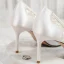 Proste / Simple Czerwone Buty Ślubne 2020 Koronkowe Satyna 7 cm Szpilki Szpiczaste Ślub Czółenka