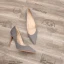 Modest / Simple Grey Office Pumps 2020 Suede 10 cm Stiletto Heels Pointed Toe Pumps