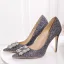 Sjarmerende Sølv Rhinestone Brudesko 2020 Paljetter 10 cm Stiletthæler Spisse Bryllup Pumps