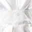 Elegant Elfenben Satin Brudekjoler 2020 Prinsesse V-Hals Blonder Blomst Langermede Ryggløse Feie Tog