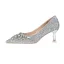 Glitter Goud Avond Pumps 2020 Rhinestone Pailletten 6 cm Naaldhakken / Stiletto Spitse Neus Pumps