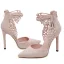 Hermoso Negro Noche Sandalias De Mujer 2020 mariposa Correa Del Tobillo 11 cm Stilettos / Tacones De Aguja Punta Estrecha High Heels