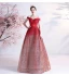Scintillantes Sexy Dégradé De Couleur Rouge Robe De Bal 2021 Princesse De l'épaule Glitter Paillettes Sans Manches Dos Nu Longue Robe De Ceremonie