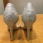 Schöne Nude Ball Pumps 2018 Strass Pailletten Leder 10 cm Stilettos Spitzschuh Pumps
