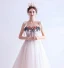 Flower Fairy Ivory Prom Dresses 2020 A-Line / Princess Spaghetti Straps Appliques Sleeveless Backless Sweep Train Formal Dresses