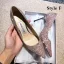 Scintillantes Doré Cuir Chaussure De Mariée 2020 Paillettes 9 cm Talons Aiguilles À Bout Pointu Escarpins