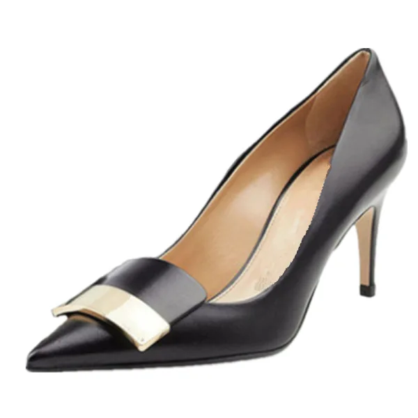 Chic / Beautiful Orange Office Pumps 2020 9 cm Stiletto Heels Pointed Toe Pumps