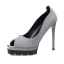 Modest / Simple Red Street Wear Suede Womens Shoes 2020 12 cm Stiletto Heels Open / Peep Toe High Heels