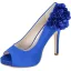 Elegant Ivory Prom Pumps 2020 Satin Appliques 11 cm Stiletto Heels Open / Peep Toe Pumps