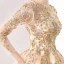 Luxe Princesse Robe De Mariée 2017 Champagne Bretelles croisées Lanières Chapel Train Organza Encolure Dégagée Mariage Manches Longues