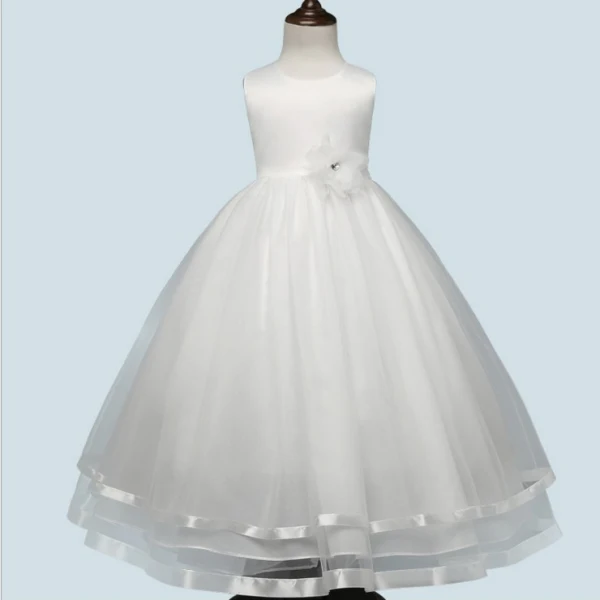 Chic / Beautiful Candy Pink Flower Girl Dresses 2017 A-Line / Princess U-Neck Appliques Lace Butterfly Wedding