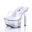 Unique 2017 Weiß Freizeit PU Herbst Hochhackige Stilettos 15 cm / 6 inch Peeptoes Pumps