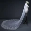 Affordable White Royal Train Wedding Tulle Lace Appliques Wedding Veils 2018
