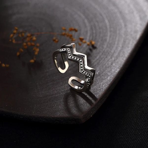 Vintage Silver Handgjort Lucky Tro Ringa Saterling Silver Karnevalsklubb Ringar 2019 Tillbehör