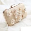 Chic / Beautiful Gold Clutch Bags Beading Flower Pearl Rhinestone Wedding Evening Party Accessories 2019