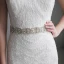 Modern / Fashion Ivory Wedding Sash 2020 Satin Metal Beading Crystal Pearl Rhinestone Bridal Prom Accessories