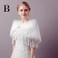 White Winter Lace-up Faux Fur Wedding Prom Shawls 2017