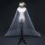 Affordable White Royal Train Wedding Tulle Lace Appliques Wedding Veils 2018