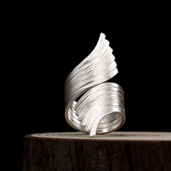 Vintage Silver Handgjort Enfärgad Saterling Silver Karnevalsklubb Ringar 2019 Tillbehör