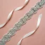 Modern / Fashion Ivory Wedding Sash 2020 Satin Metal Beading Crystal Pearl Rhinestone Bridal Prom Accessories