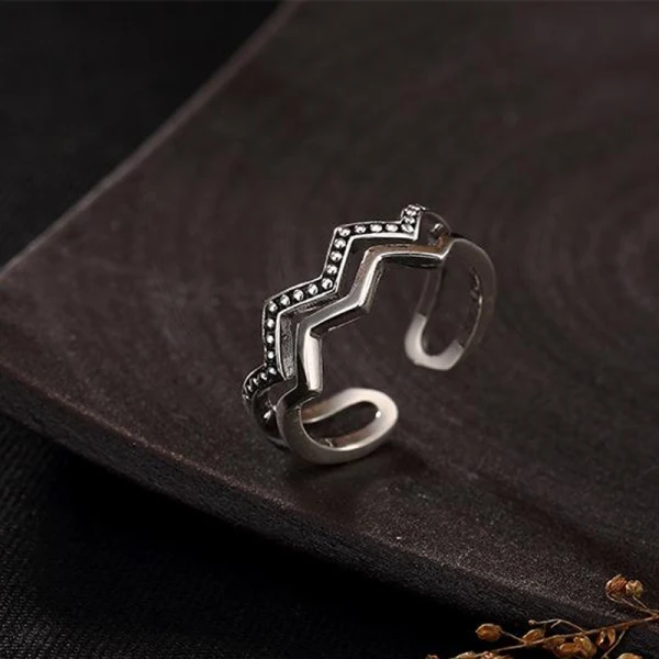 Vintage Silver Handgjort Lucky Tro Ringa Saterling Silver Karnevalsklubb Ringar 2019 Tillbehör
