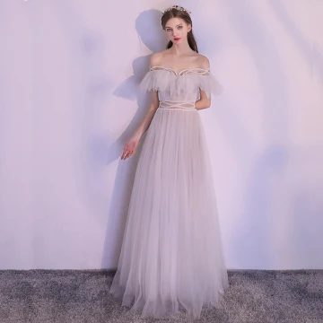 Glitter Witte Lange Avondjurken 2018 A Lijn Tule Ruglooze Kralen Parel Strapless Avond Gelegenheid Jurken