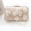 Chic / Beautiful Gold Clutch Bags Beading Flower Pearl Rhinestone Wedding Evening Party Accessories 2019