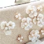 Chic / Beautiful Gold Clutch Bags Beading Flower Pearl Rhinestone Wedding Evening Party Accessories 2019
