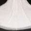 Stunning Glitter Ivoor Grote Maat Baljurk Trouwjurken 2021 U-hals Kanten Tule Satijn 1/2 Mouwen Ruglooze Handgemaakt Kralen Rhinestone Pailletten Glans Chapel Train Huwelijk