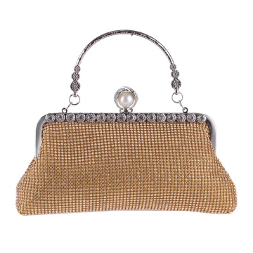 Fine Gull Glitter Rhinestone Metall Håndvesken 2018