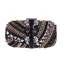 Vintage / Retro Brown Suede Beading Rhinestone Metal Clutch Bags 2018