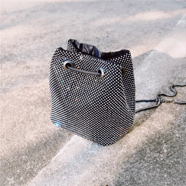 Piękne Srebrny Cekinami Rhinestone Kopertówki 2018
