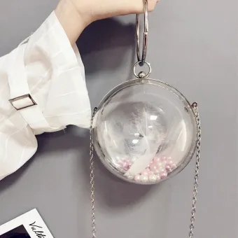 Amazing Unique Silver See Through Metal Pvc Clutch Bags 2018
