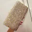 Sparkly Silver Glitter Rhinestone Metal Clutch Bags 2018