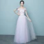 Chic / Beautiful Candy Pink Bridesmaid Dresses 2017 A-Line / Princess Off-The-Shoulder Short Sleeve Appliques Flower Sequins Bow Sash Floor-Length / Long Ruffle Wedding Party Dresses
