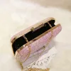 Bling Bling Candy Pink Glitter Metal Clutch Bags 2018