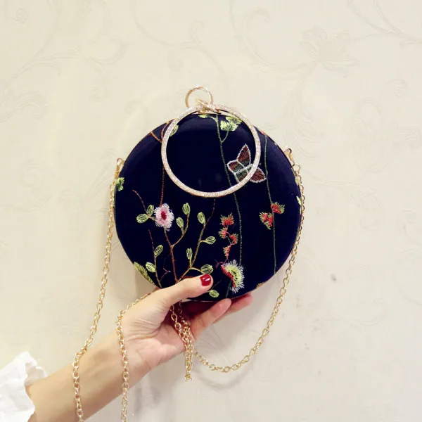 Chic / Beautiful Navy Blue Embroidered Clutch Bags 2018