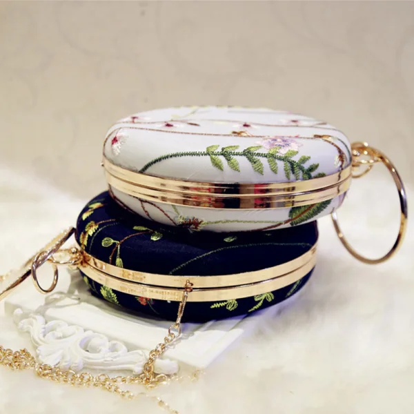 Chic / Beautiful Navy Blue Embroidered Clutch Bags 2018