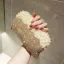 Luxe Champagne Faux Diamant Gland Perle Pochette 2018