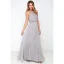 Elegant Pearl Pink Chiffon Summer Maxi Dresses 2018 Sheath / Fit Halter Sleeveless Floor-Length / Long Pleated Womens Clothing