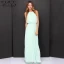 Elegant Pearl Pink Chiffon Summer Maxi Dresses 2018 Sheath / Fit Halter Sleeveless Floor-Length / Long Pleated Womens Clothing