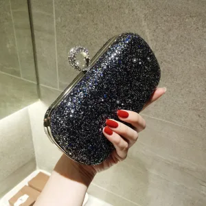 Bling Bling Ciel Étoilé Noire Glitter Pochette 2018