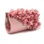 Chic / Beautiful Pearl Pink Rhinestone Flower Clutch Bags 2018