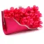 Chic / Beautiful Pearl Pink Rhinestone Flower Clutch Bags 2018