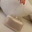 Modest / Simple Silver Pearl Patent Leather Clutch Bags 2018
