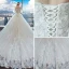 Elegante Ivory / Creme Brautkleider 2018 Ballkleid Off Shoulder 1/2 Ärmel Rückenfreies Perlenstickerei Pailletten Applikationen Mit Spitze Kathedrale Schleppe Rüschen