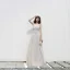 Elegant Grey Evening Dresses  2018 A-Line / Princess Shoulders Sleeveless Beading Floor-Length / Long Ruffle Backless Formal Dresses